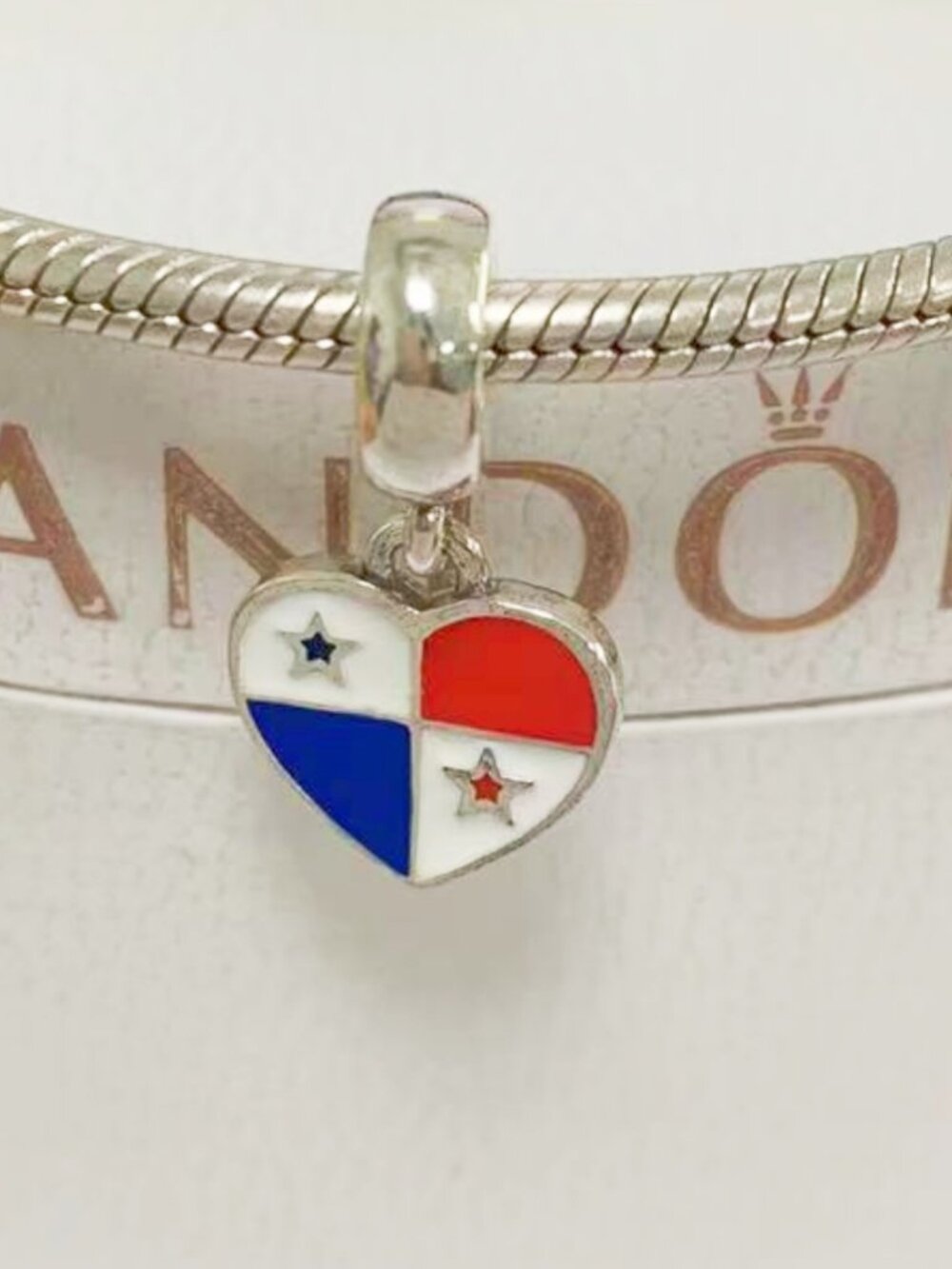 Pandora Panama Flag Charm, Panama City Flag Charm, European Beads